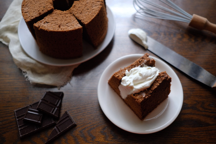 可可戚风蛋糕（5蛋）的做法