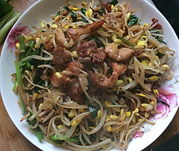 豆芽炒韭菜的做法