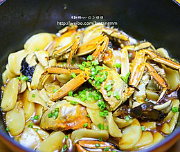 毛蟹烧年糕的做法