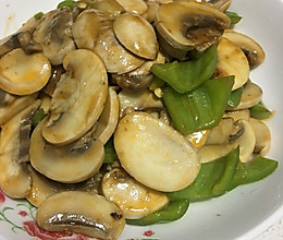 清炒平菇，圆菇的做法
