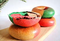 #金龙鱼精英100%烘焙大师赛-爱好组-高筋#三色贝果的做法