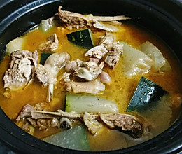 沙茶鸭焖冬瓜的做法