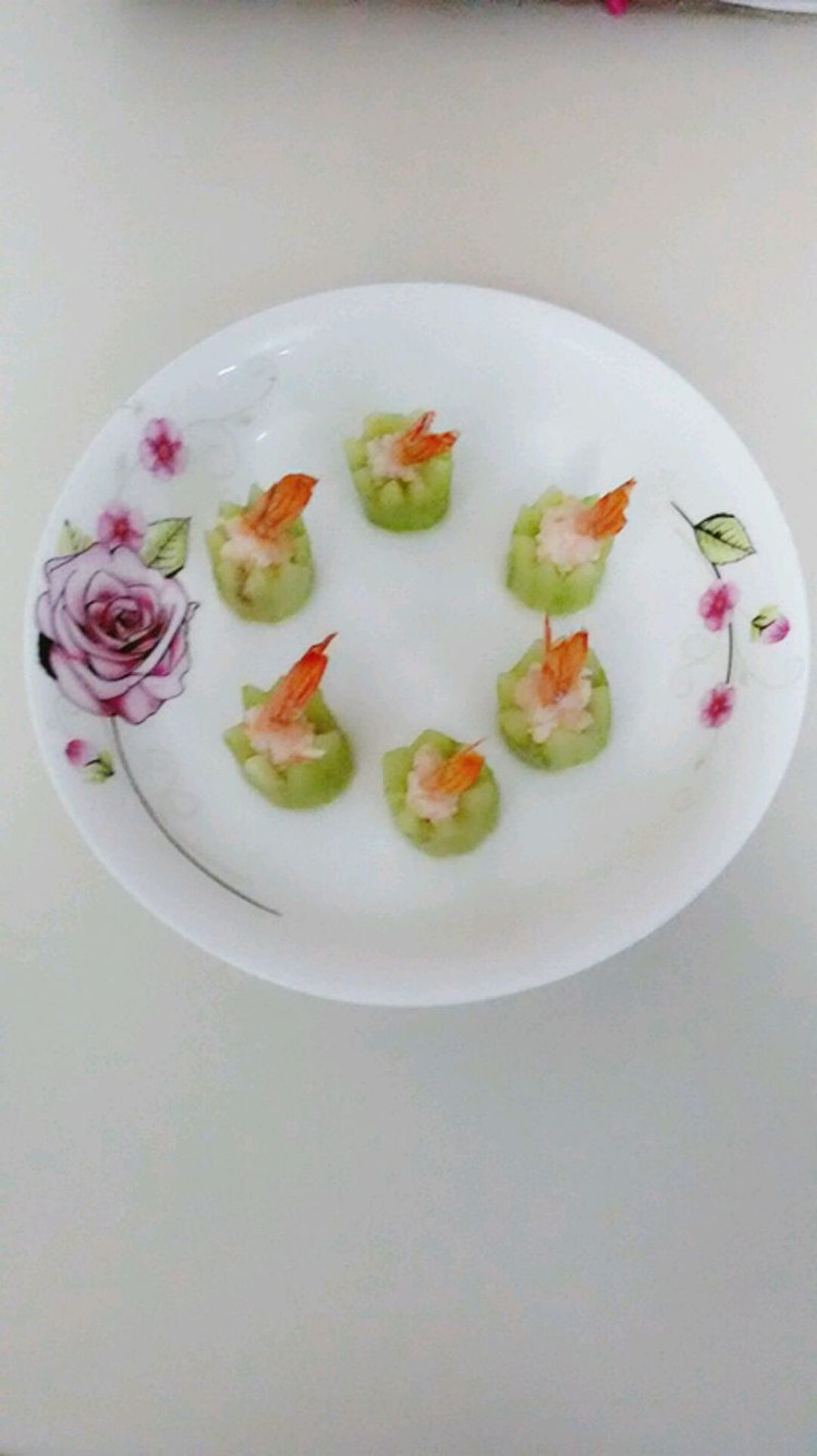 青瓜虾仁盅的做法