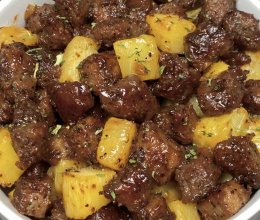 菠萝牛肉的做法