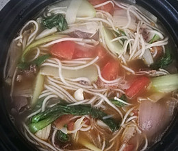 番茄牛肉砂锅的做法
