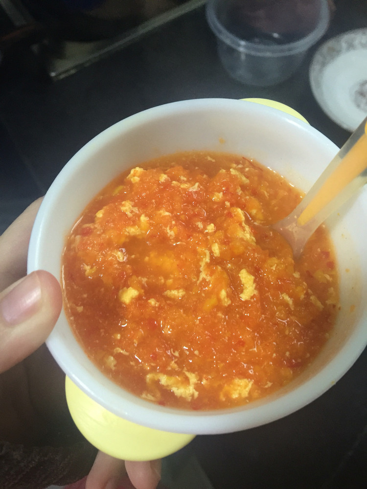 宝宝辅食蛋花蔬菜泥(九个月宝宝)的做法