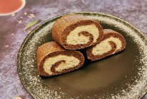 0脂无面粉低热量可可魔芋伪麻薯蛋糕卷#刘畊宏女孩减脂饮食#的做法