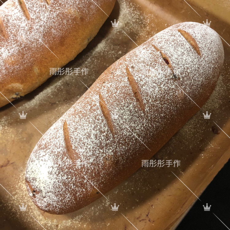 自制低糖黑全麦蔓越莓软欧，减肥健身好选择‼️的做法