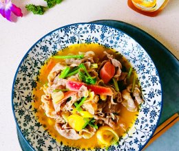 #少盐饮食 轻松生活#鲜鸡汁大葱肥牛