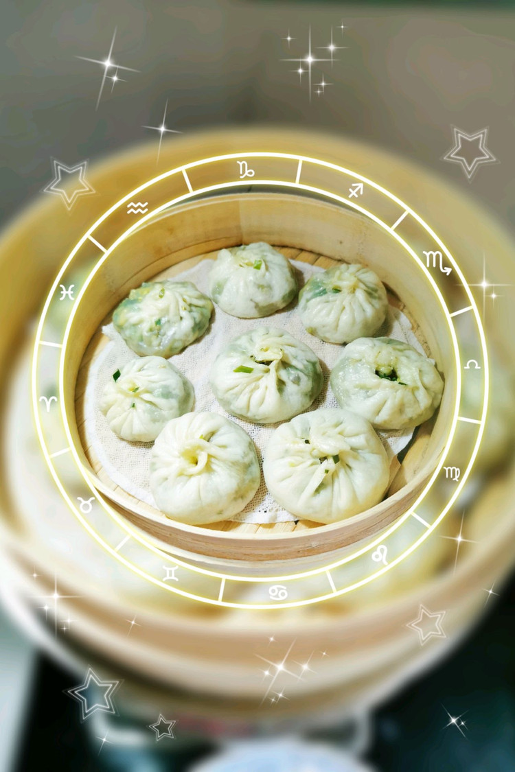 韭菜鸡蛋木耳粉条素包子，超好吃的做法