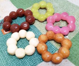 日式波堤甜甜圈（巧克力、覆盆莓、抹茶、椰子、蜂蜜）的做法