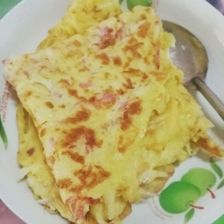 水萝卜鸡蛋饼的做法