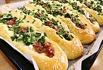 葱花火腿肠咸面包的做法