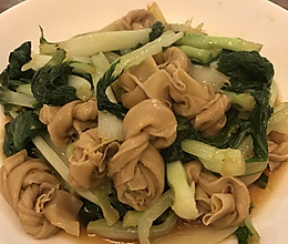 百叶结炒奶白菜的做法
