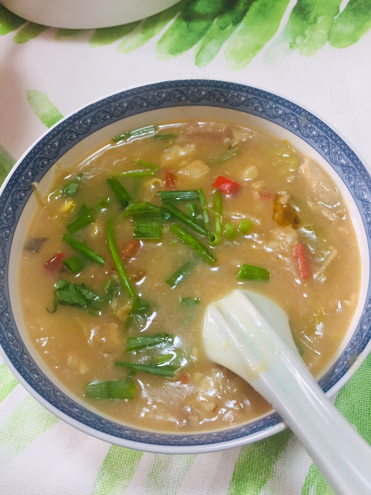 豆角糊涂（孕妇可吃）的做法