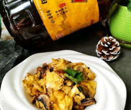 #中秋跟着金龙鱼外婆乡小榨菜籽油一起吃香喝辣#口蘑炒鸡蛋的做法