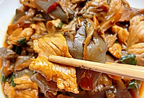 平菇炒肉的做法