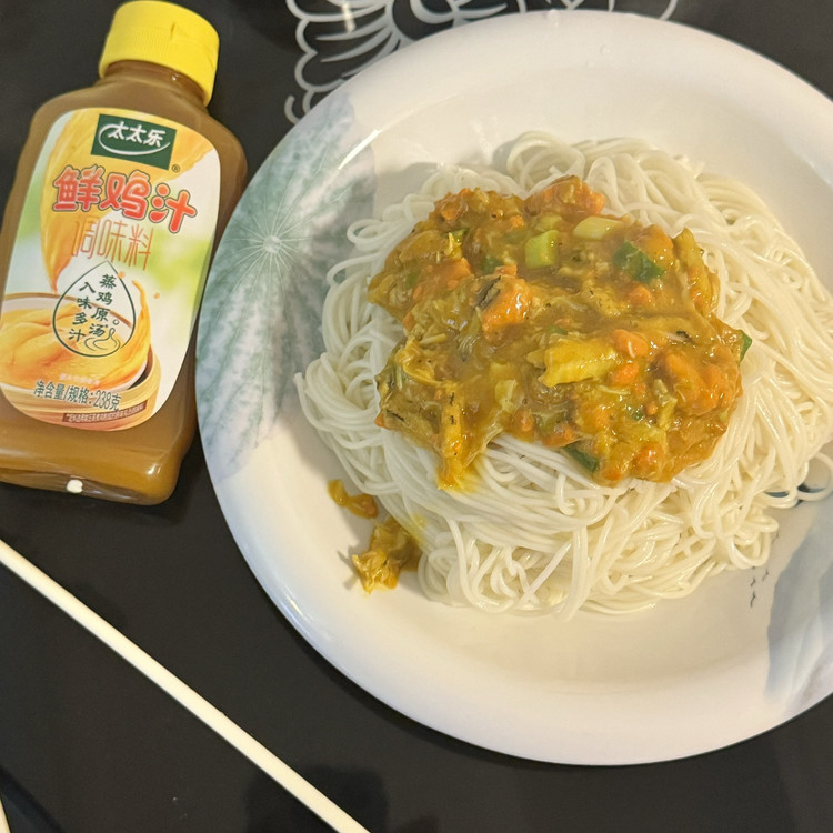 鸡汁蟹黄面的做法