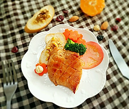 焦煎鸡胸Brunch的做法