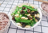 清肺小炒,荷兰豆木耳炒山药片的做法