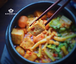 #人人能开小吃店#冻豆腐这样炖，解馋又过瘾的做法