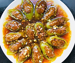 肉馅青椒的做法