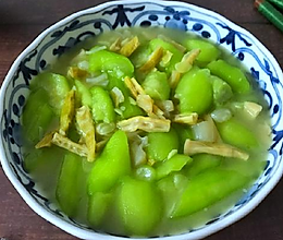 鲜贝扁尖笋丝瓜的做法