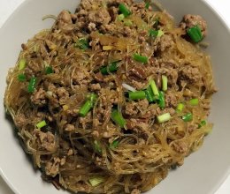 豆瓣酱肉末粉丝的做法