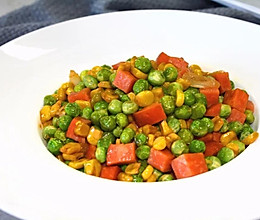 #肉食者联盟#豌豆玉米火腿丁-格瑞美厨GOURMETmaxx的做法