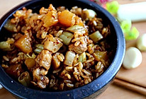 烧肉芸豆焖饭的做法