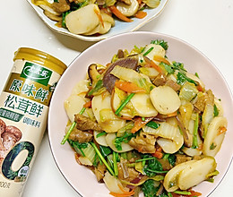 #年在一起 鲜才够味#肉炒年糕片的做法