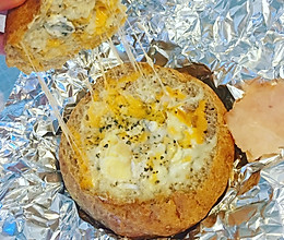 鸡蛋面包杯#懒癌食谱的做法