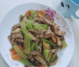 #冰箱剩余食材大改造#香菇莴笋炒肉丝的做法