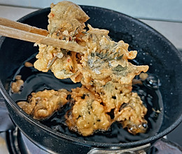 炸紫苏叶花椒叶的做法