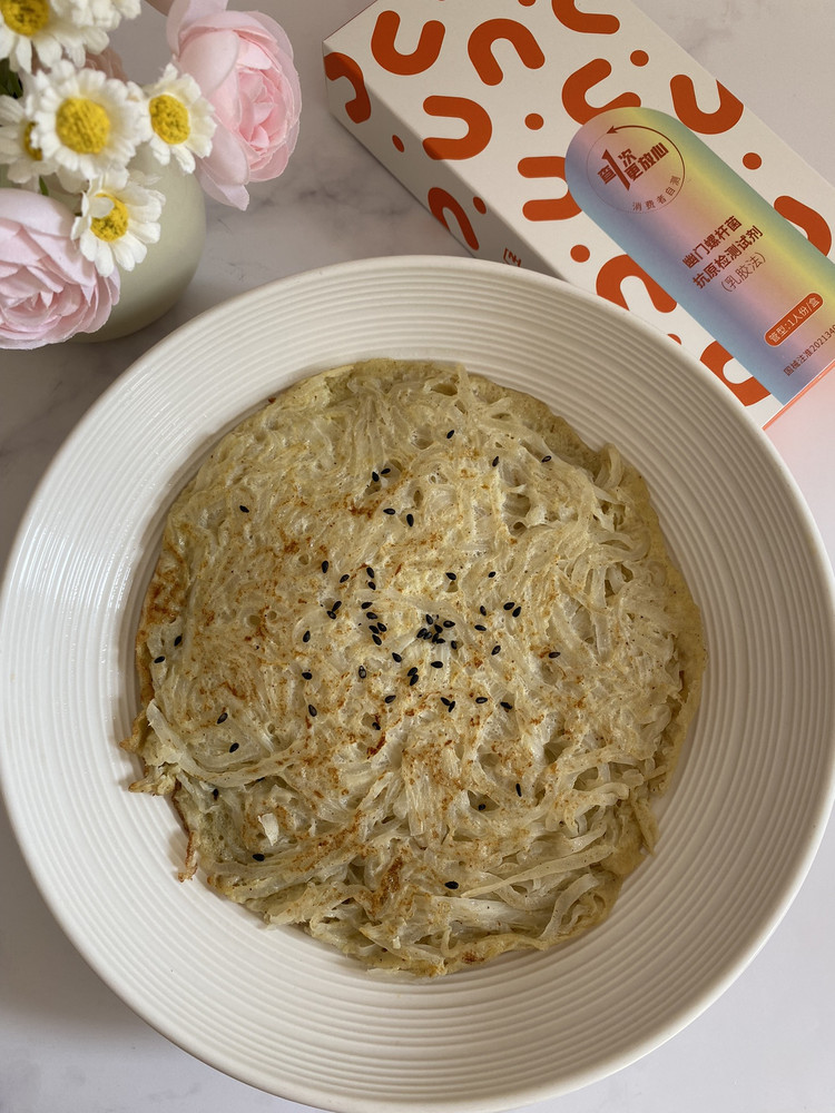 白萝卜鸡蛋饼的做法