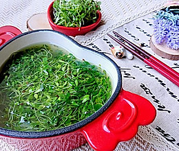 苜蓿苗素汤-草头止咳平喘补钙补铁糖尿病蜜桃爱营养师私厨的做法
