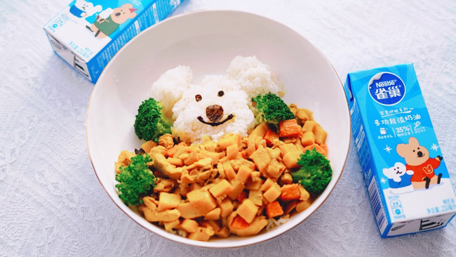 奶油咖喱鸡肉饭的做法