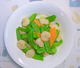 【家常菜】荷兰豆炒虾仁的做法