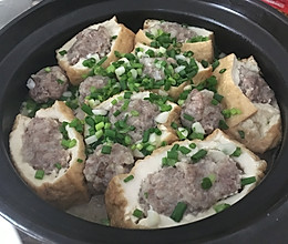 肉酿豆腐煲的做法