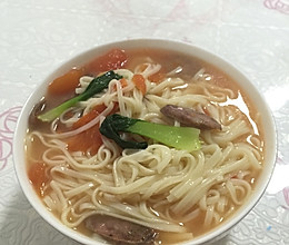 热汤面条的做法