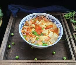 #童年不同样，美食有花样#虾仁豆腐的做法