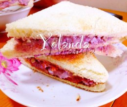 牛油果紫薯三明治的做法