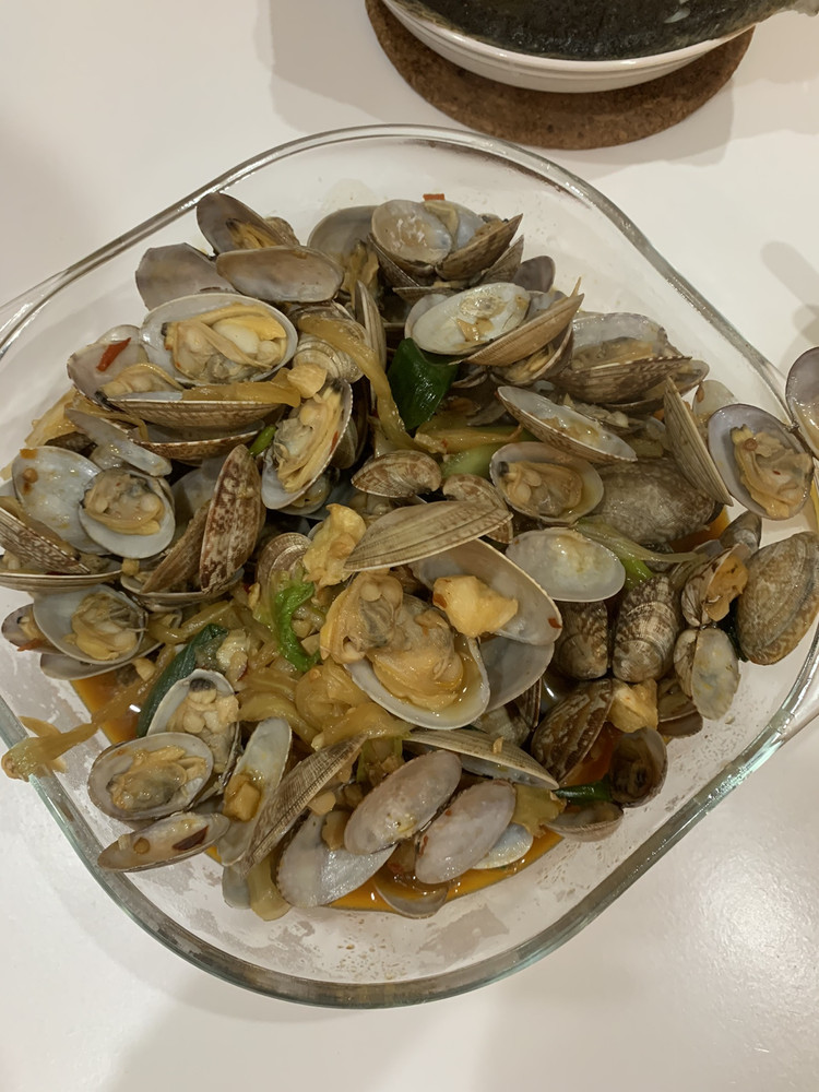爆潮花蛤的做法