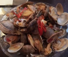 辣炒花蛤的做法