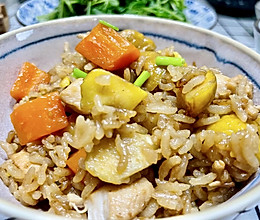 无敌好吃的板栗鸡肉饭的做法