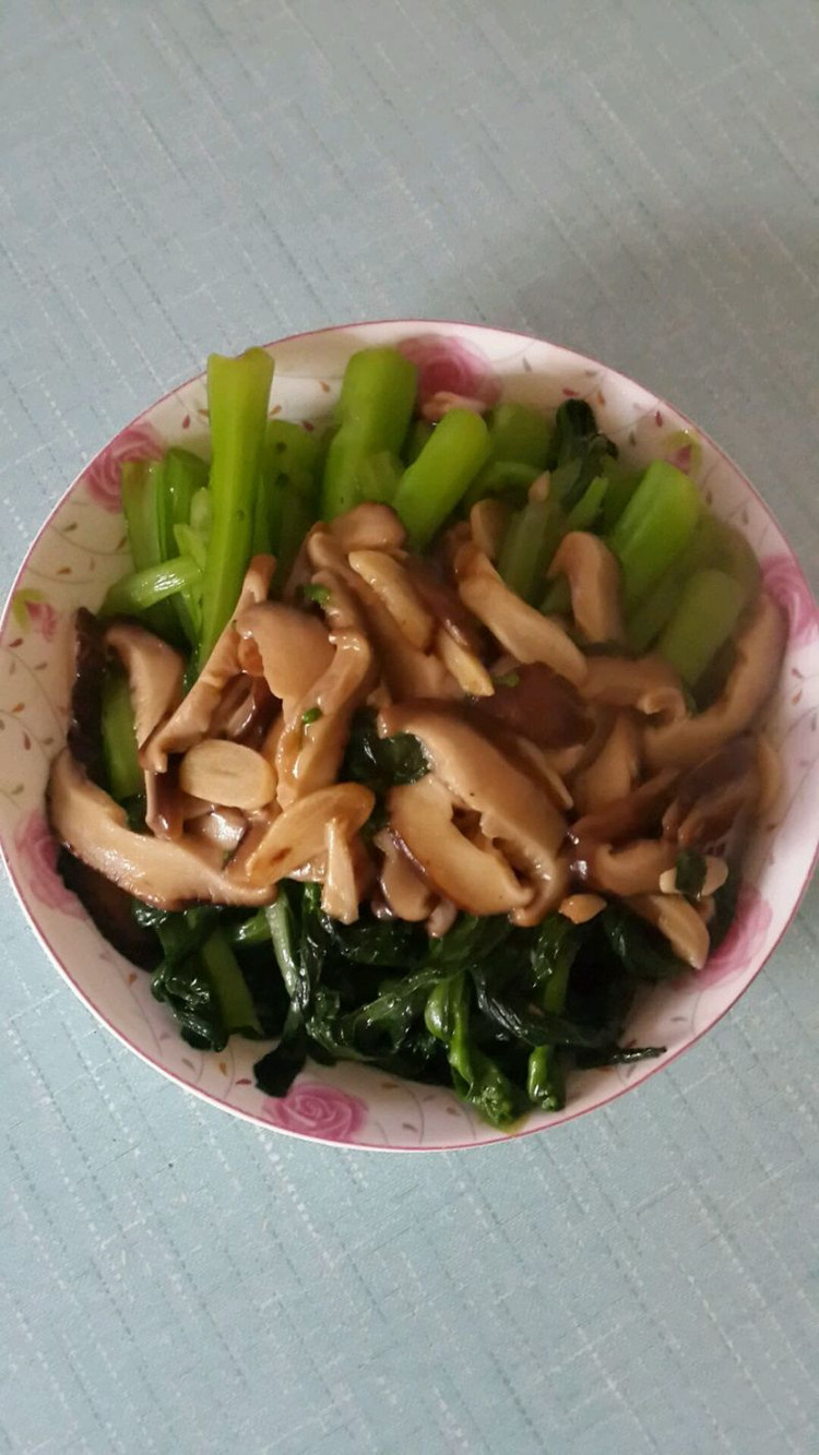 香菇菜心的做法