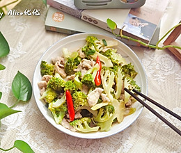 维生素C之王～西兰花炒肉片的做法