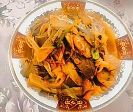 肉炒平菇的做法