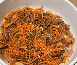 #李锦记X豆果 夏日轻食美味榜#胡萝卜炒牛肉的做法