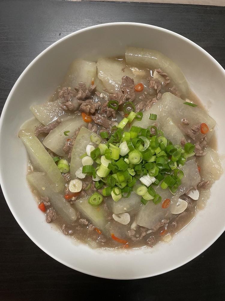 冬瓜牛肉碎的做法